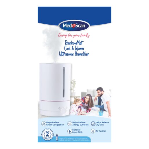 Medescan Rainbowmist Cool & Warm Ultrasonic Humidifier