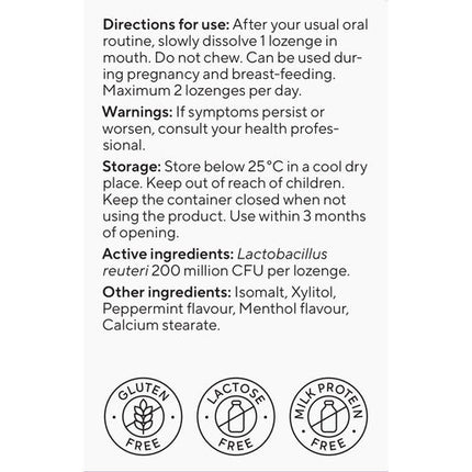 BioGaia Prodentis Lozenge Mint 30 Pack