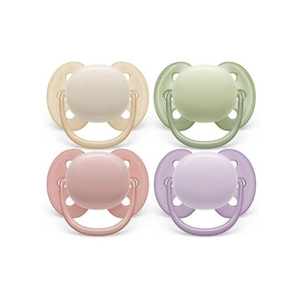 Philips Avent Ultra Soft Soother 0-6 months Plain 2-pack