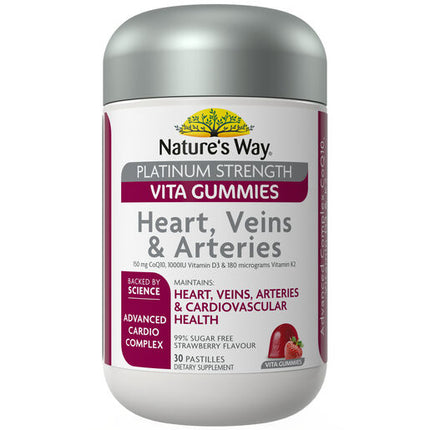 Nature's Way High Strength Adult Vita Gummies Heart 50+ 30 Capsules