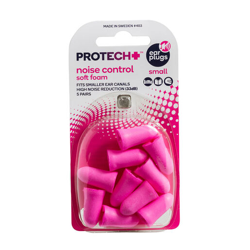 Protech Noise Control Soft Foam Small Earplugs 5 Pairs