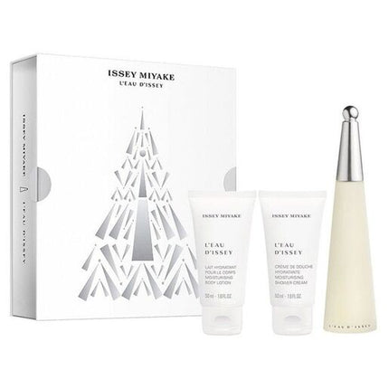 Issey Miyake L'eau D'issey Eau De Toilette 50ml 3pc Set + 50ml Body Lotion + 50ml Shower Cream