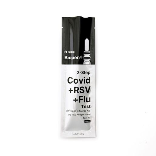 Biolink BioPen 2-Step Covid/ Influenza A/B /RSV Antigen Nasal Self-Testing Kit Single