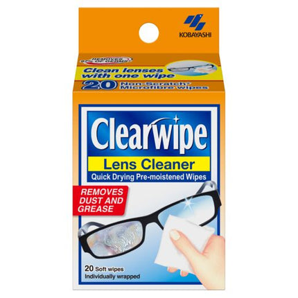 Clearwipe Lens Cleaner Wipes 20 Pack