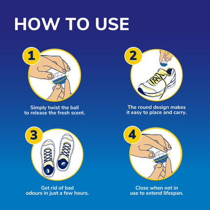 Dr.Scholls Shoe Deodoriser Balls 4 Pack
