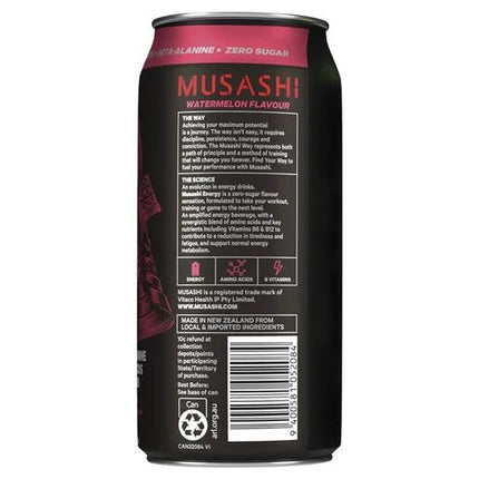 Musashi Energy Drink Watermelon 500mL