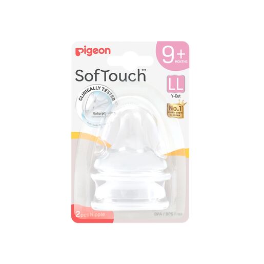 Pigeon Softouch III Peristaltic Plus Teat LL 2 Pack