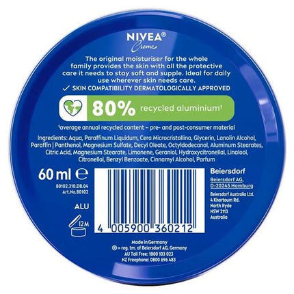 Nivea Crème Tin 60ml