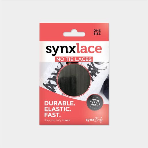 Synxlace No Tie Laces Black