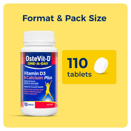 OsteVit-D One-A-Day Vitamin D3 & Calcium Plus