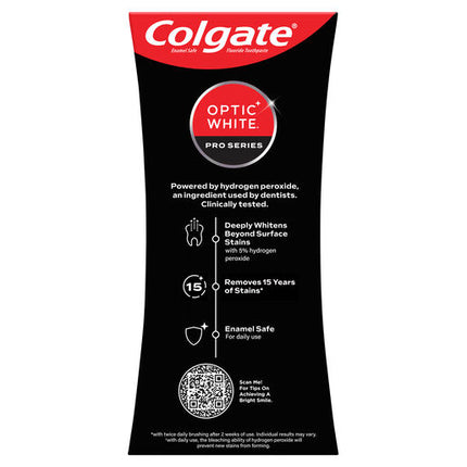Colgate Optic White Pro Series 5% Hydrogen Peroxide Teeth Whitening Toothpaste 80g