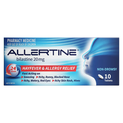 Allertine 20mg Tablets 10 - Bilastine (S2)