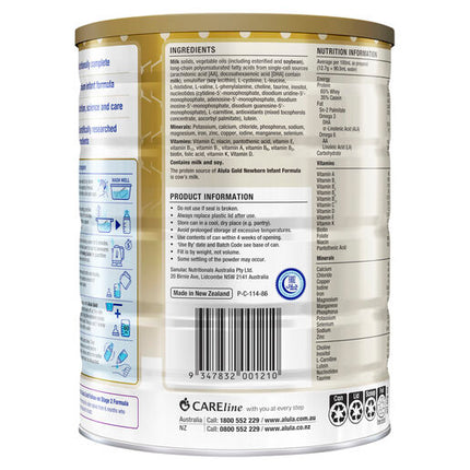 Alula Gold Stage 1 Newborn Premium Infant Formula 0-6 months 900g