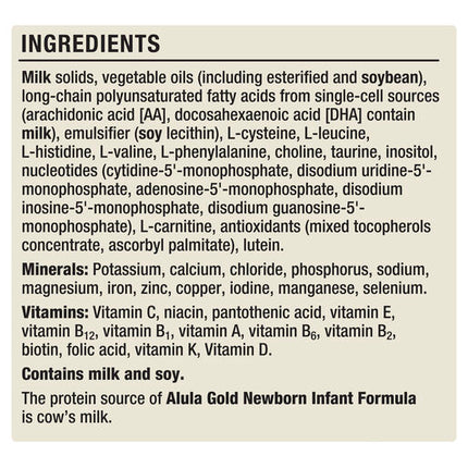 Alula Gold Stage 1 Newborn Premium Infant Formula 0-6 months 900g