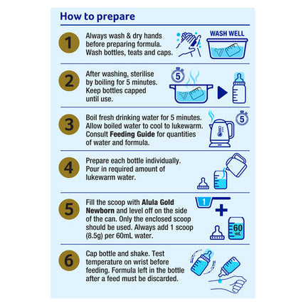 Alula Gold Stage 1 Newborn Premium Infant Formula 0-6 months 900g