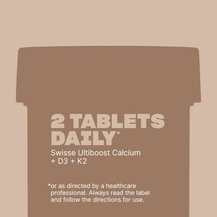 Swisse Ultiboost Calcium + D3 + K2 60 Tablets
