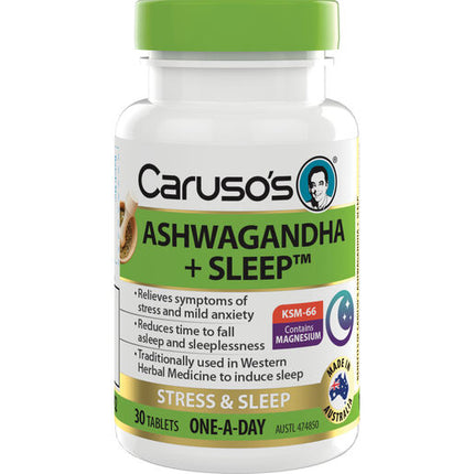 Caruso's Ashwagandha + Sleep™ 30 Tablets