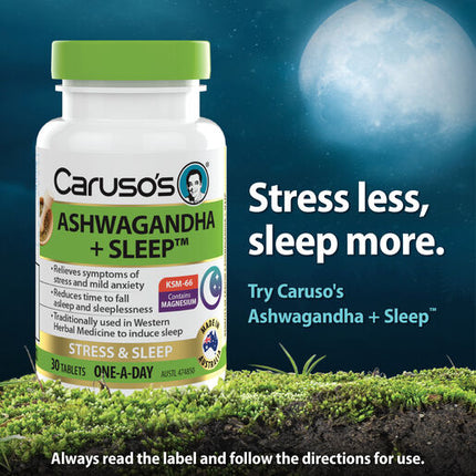 Caruso's Ashwagandha + Sleep™ 30 Tablets