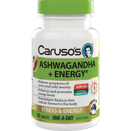 Caruso's Ashwagandha + Energy® 42 Tablets