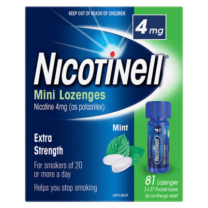 Nicotinell Mini Lozenge Extra Strength 81 Pack 4mg