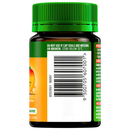 Cenovis Kids Chewable Triple Action Vit C, D & Zinc Chewable Tablets 60