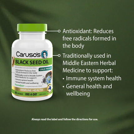 Caruso's Black Seed Oil 60 Capsules