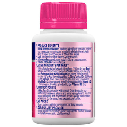 Ostelin Menopause Support Tablets 60