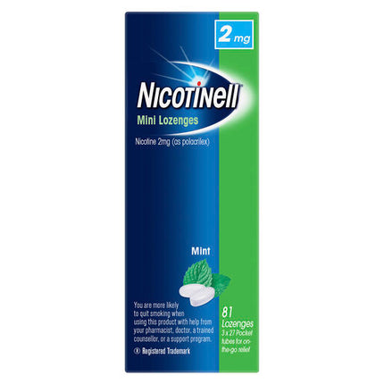 Nicotinell Mini Lozenge Regular Strength 81 Pack 2mg