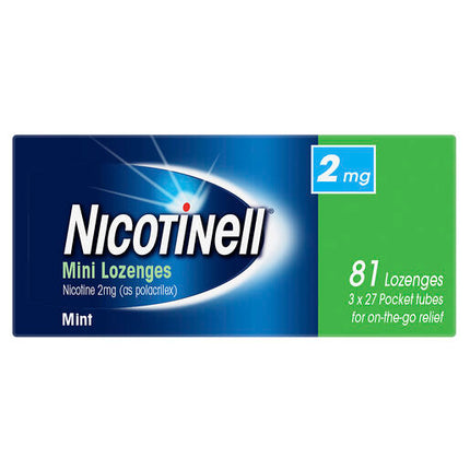Nicotinell Mini Lozenge Regular Strength 81 Pack 2mg