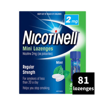 Nicotinell Mini Lozenge Regular Strength 81 Pack 2mg