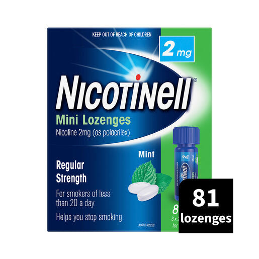 Nicotinell Mini Lozenge Regular Strength 81 Pack 2mg