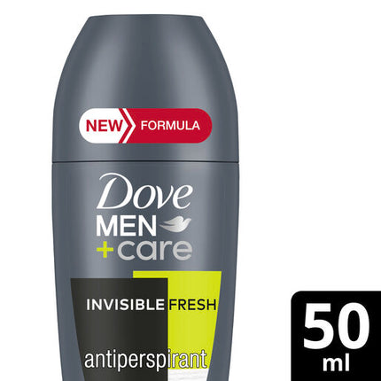 Dove Men Antiperspirant Deodorant Roll-On Invisible Fresh 48 Hr 50ml