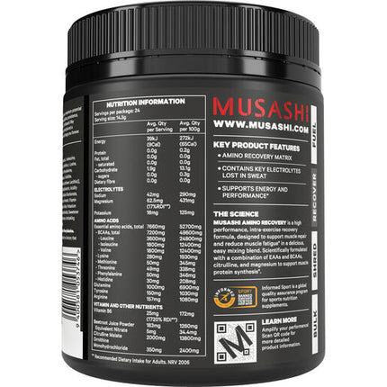 Musashi Amino Recovery Watermelon 350g