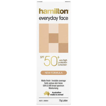 Hamilton Sun Everyday Face Cream SPF 50+ 75g