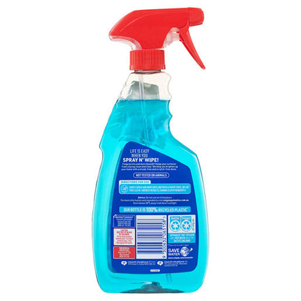 Ajax Spray n' Wipe Triple Action Glass Cleaner Trigger 500mL