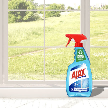 Ajax Spray n' Wipe Triple Action Glass Cleaner Trigger 500mL