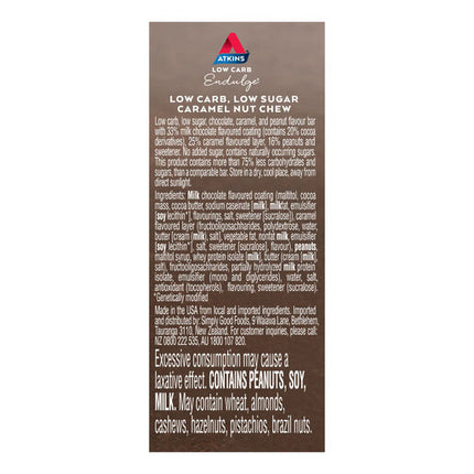 Atkins Endulge Caramel Nut Chew Bar 5 Pack