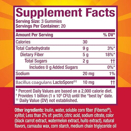 Metamucil Fibre + Probiotic Gummies 60 Strawberry Flavour