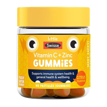 Little Swisse Vitamin C + Zinc Gummies 40 Pack