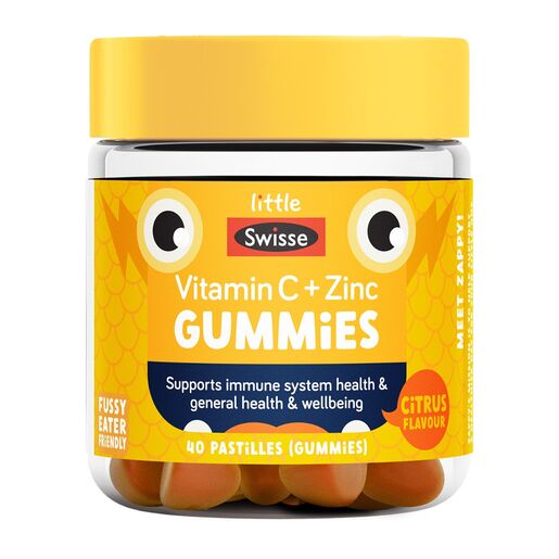 Little Swisse Vitamin C + Zinc Gummies 40 Pack