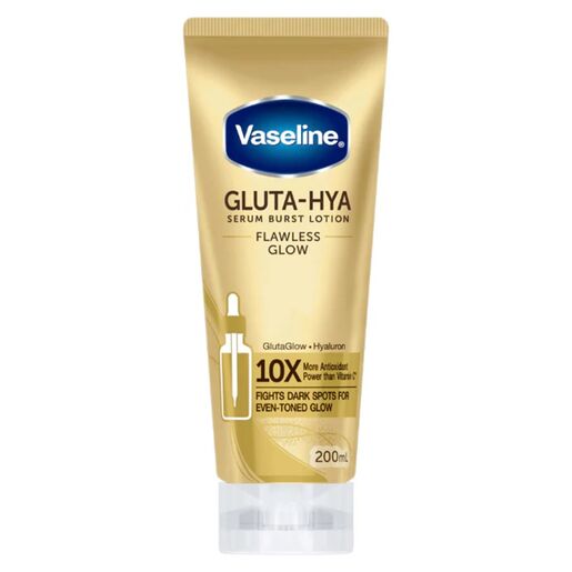 Vaseline Gluta-Hya Flawless Glow Serum Burst Lotion Body Lotion 200mL