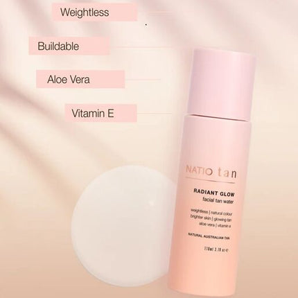 Natio Radiant Glow Facial Tan Water