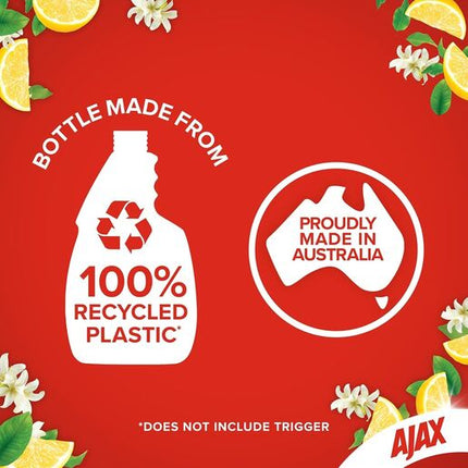 Ajax Spray n' Wipe Multi-Purpose Cleaner Trigger Antibacterial Disinfectant 500mL Lemon Citrus