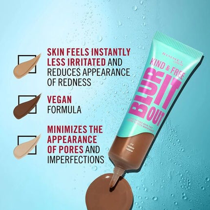 Rimmel London Kind & Free Blur It Out Mattifying Skin Tint Lightweight Makeup 30Ml 160 Vanilla
