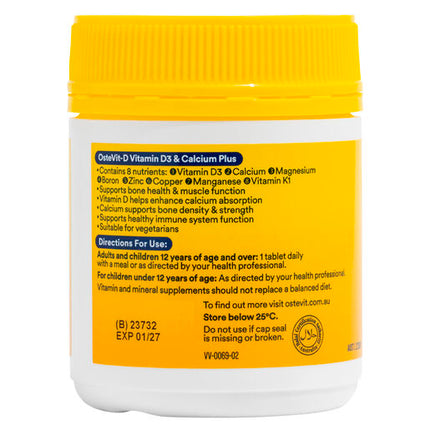 OsteVit-D One-A-Day Vitamin D3 & Calcium Plus Tablets 110