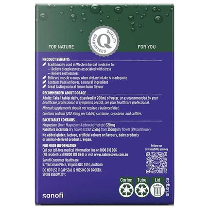 Nature's Own Magnesium + Sleep Effervescent Tablets 60