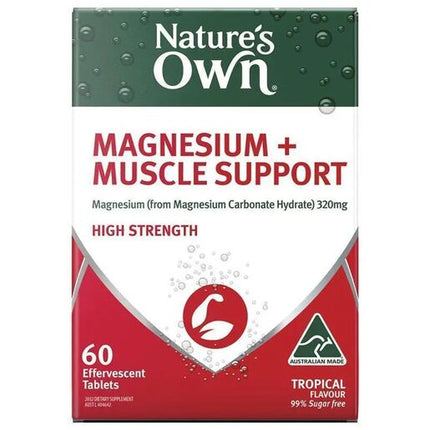 Nature's Own Magnesium + Muscle Support Effervescent Tablets 60