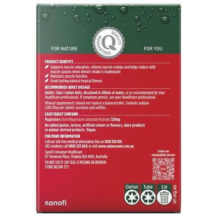 Nature's Own Magnesium + Muscle Support Effervescent Tablets 60