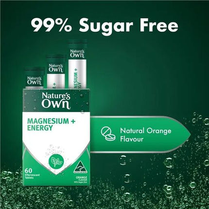 Nature's Own Magnesium + Energy Effervescent Tablets 60