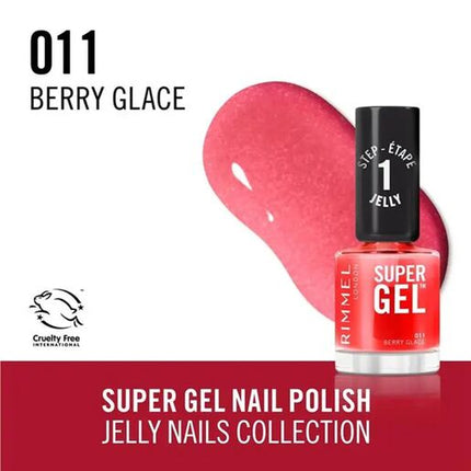 Rimmel SuperGel Nail Polish Lacquer Berry Glace 011 12 ML